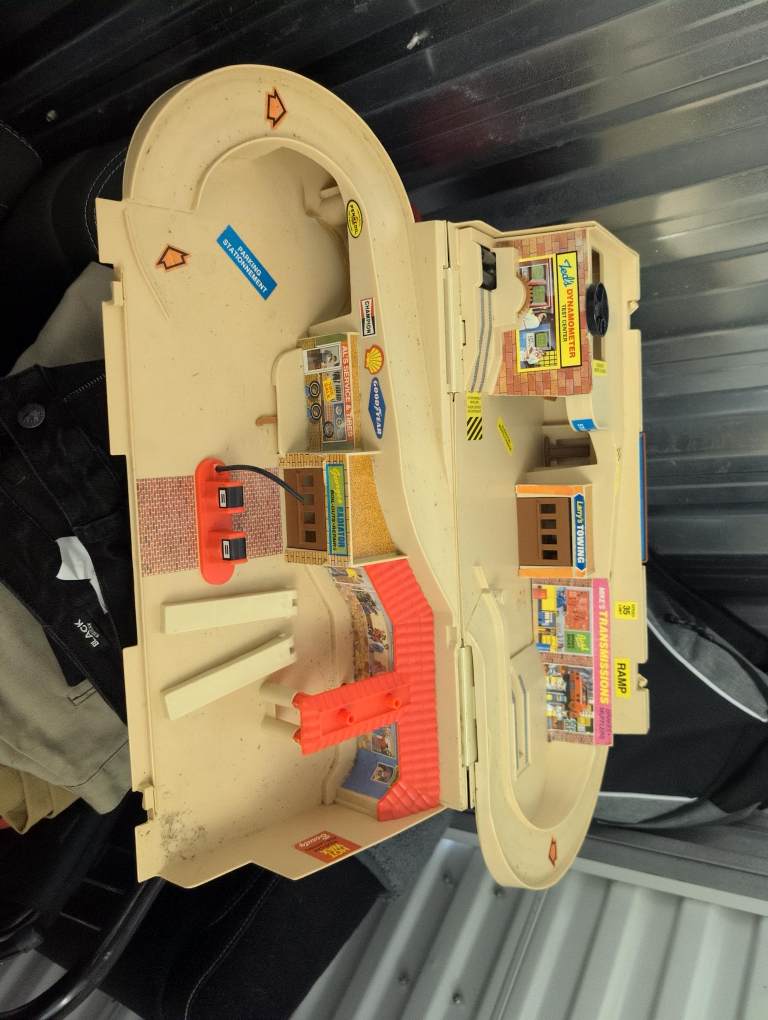 Vintage 1980s Tomy Turnin' Turbo Highway Toy thumbnail