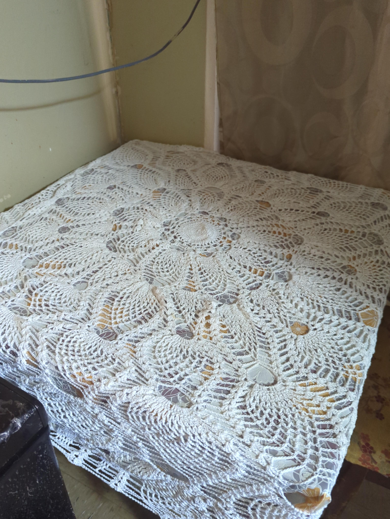 Handmade Crochet Tablecloth/Bedspread thumbnail