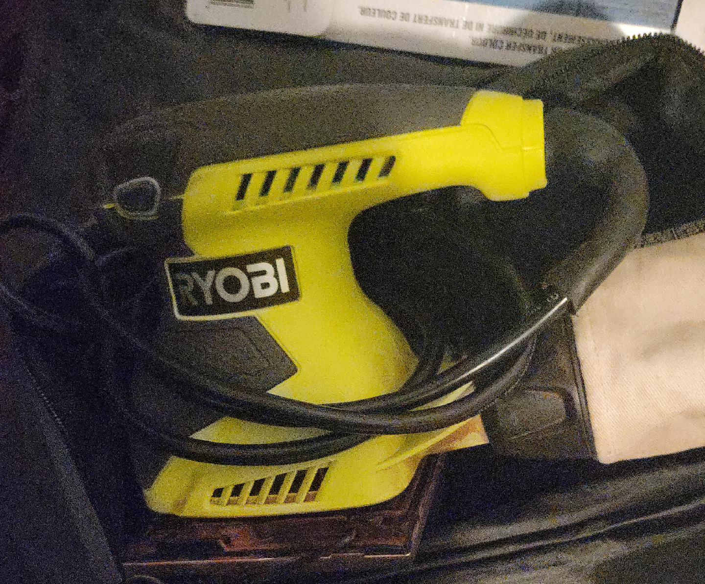 Ryobi Sander - Yellow & Black thumbnail