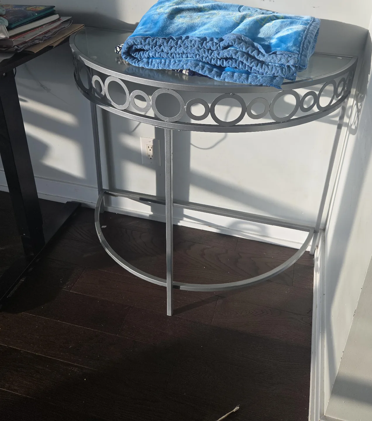Silver Console Table