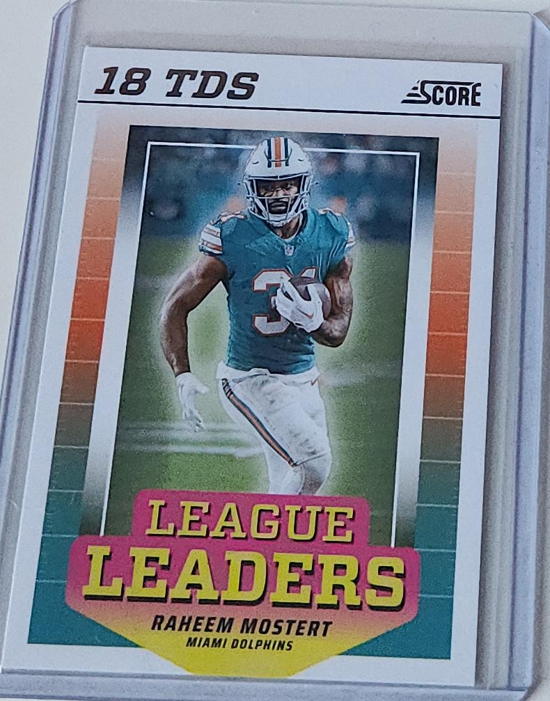 Raheem Mostert 2024 Panini Score Football Card image indicator(1)