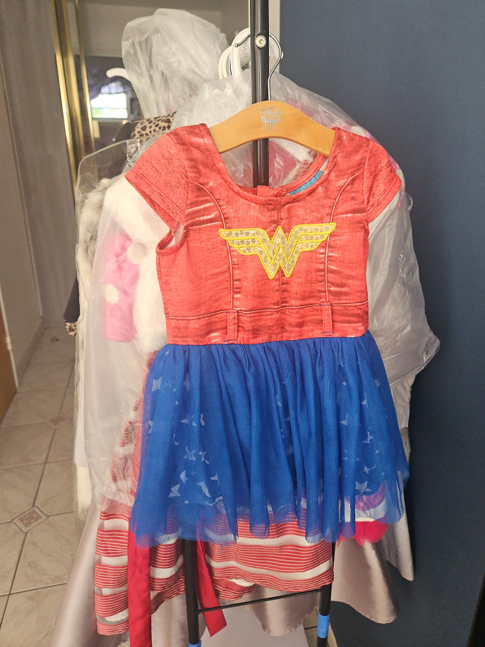 Wonder Woman Dress 2T.  3T thumbnail