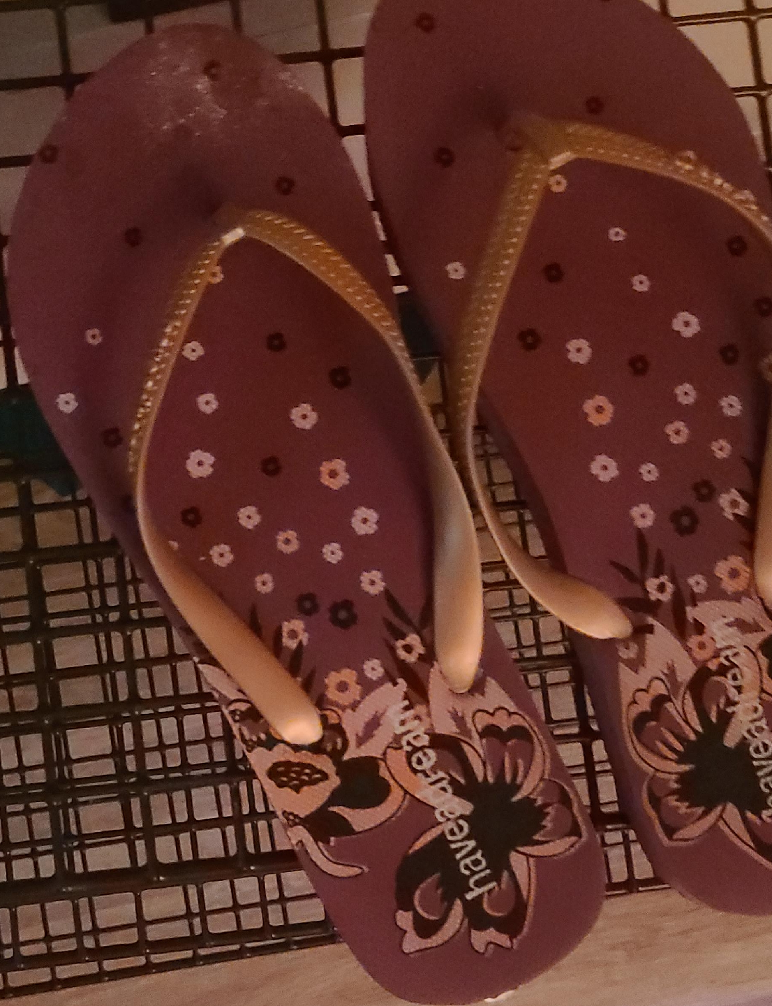 "🧡"HaveADream Floral Flip Flops thumbnail