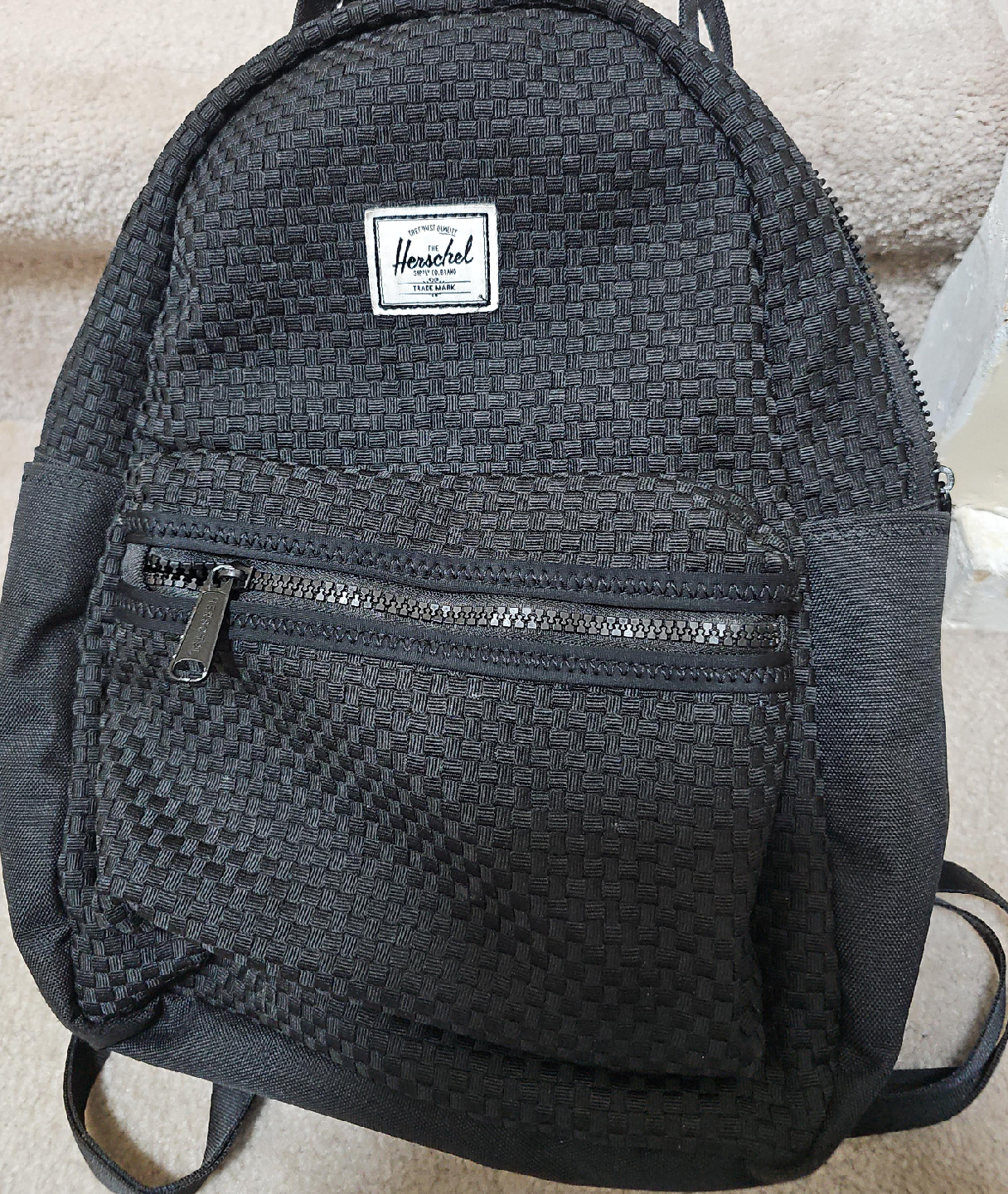 Herschel Black Woven Backpack thumbnail