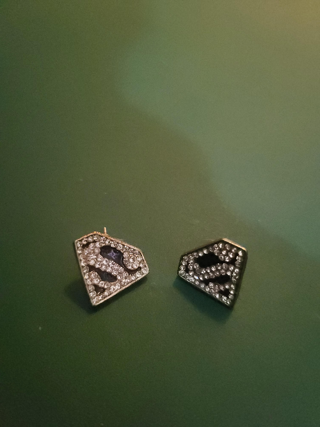Superman Logo Stud Earrings thumbnail