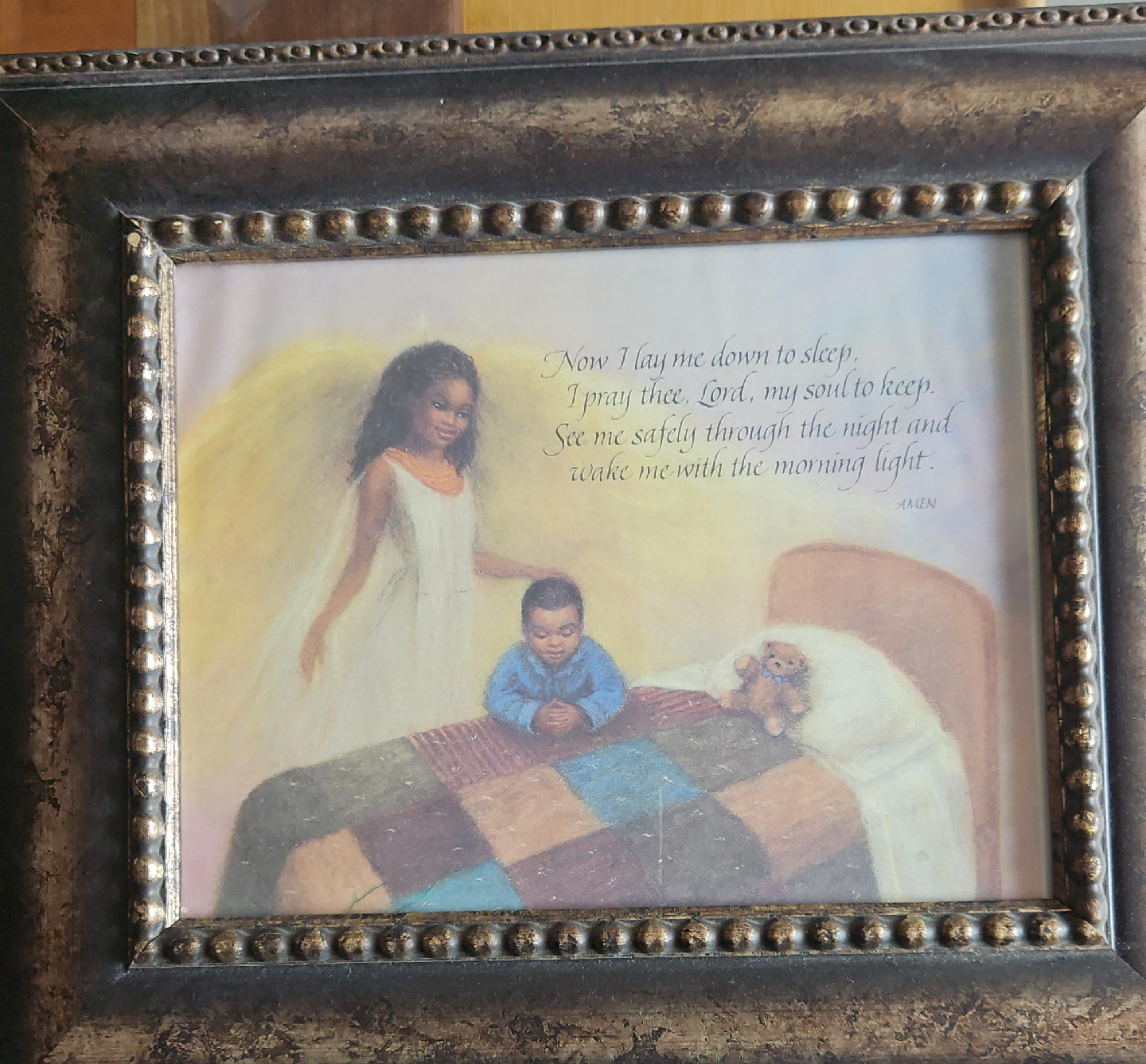 Framed Angel and Child Print thumbnail