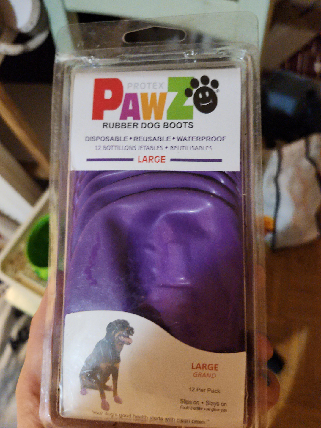 Pawz Rubber Dog Boots - Large thumbnail