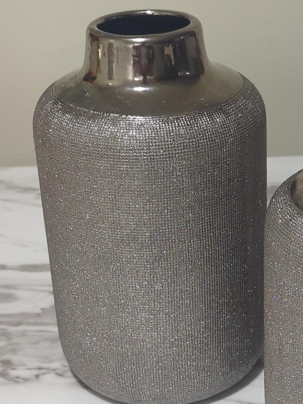 Silver Decorative Vases - Set of 2 thumbnail