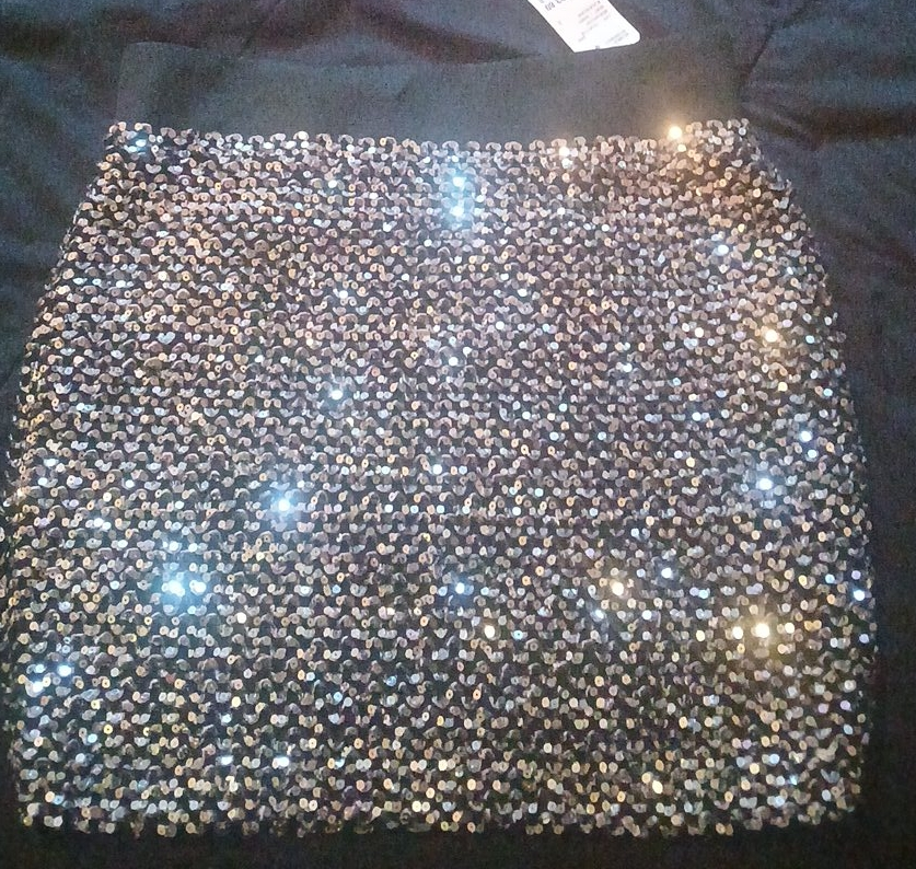 Forever 21 Sequin Mini Skirt size L thumbnail