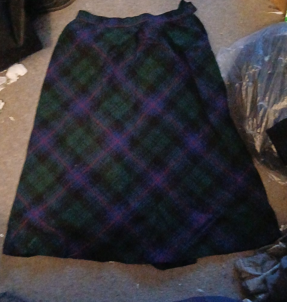 Tartan Plaid Wool Skirt thumbnail