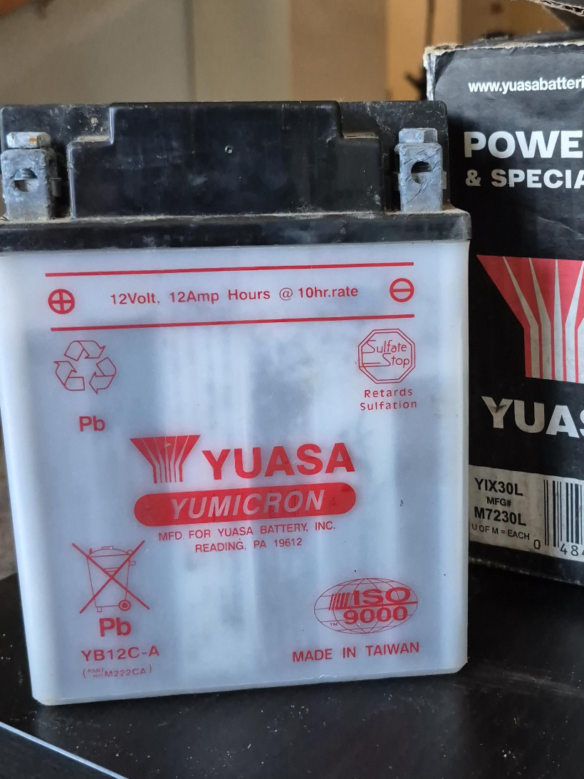Yuasa YB12C-A 12V Battery thumbnail