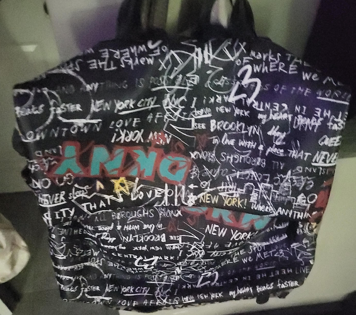 DKNY Graffiti Print back pack thumbnail