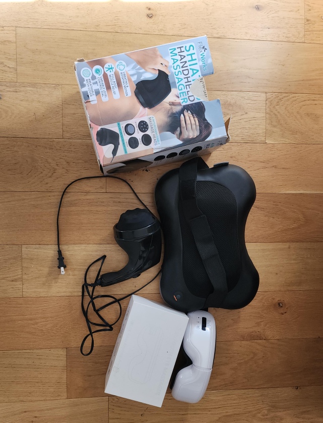 Fibworks Shiatsu Head Massager & IHELOL Eye Massager thumbnail