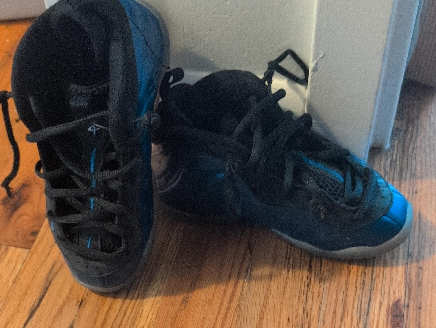 Nike Air Foamposite One Black/Blue Shoes thumbnail