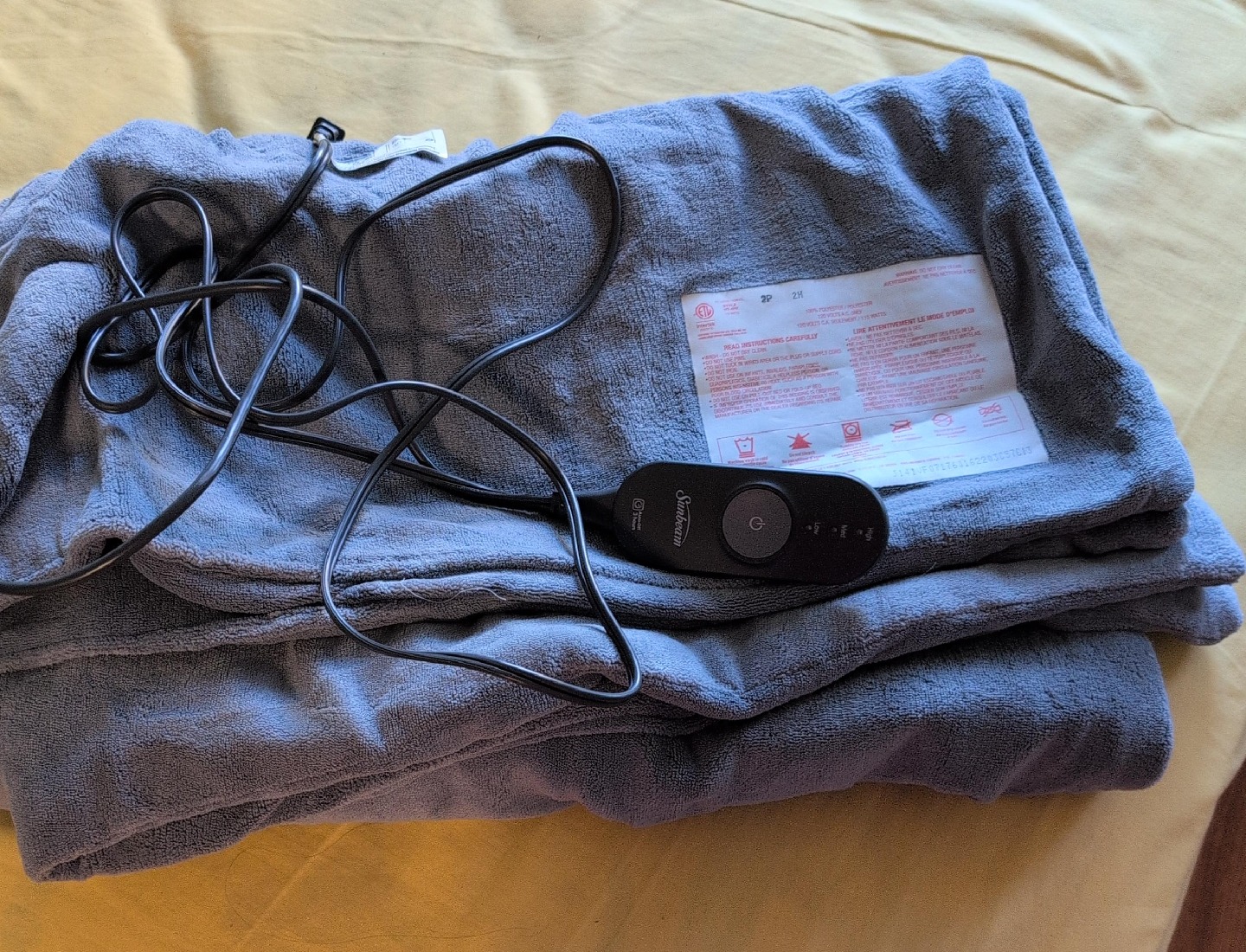 Sunbeam Heated Blanket image indicator(1)