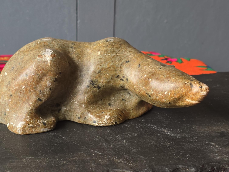 Vintage Inuit Stone Carving image indicator(1)