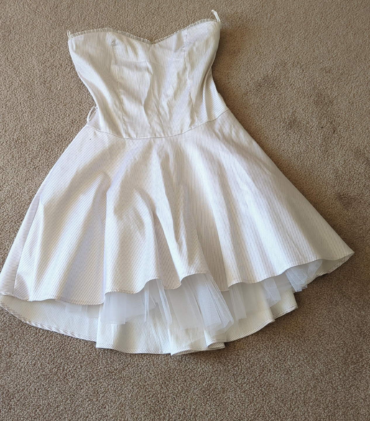 White Strapless Dress