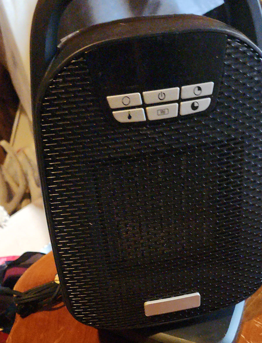 Black Portable Space Heater