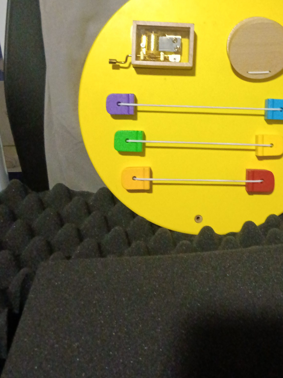 Yellow Wooden Musical Toy thumbnail