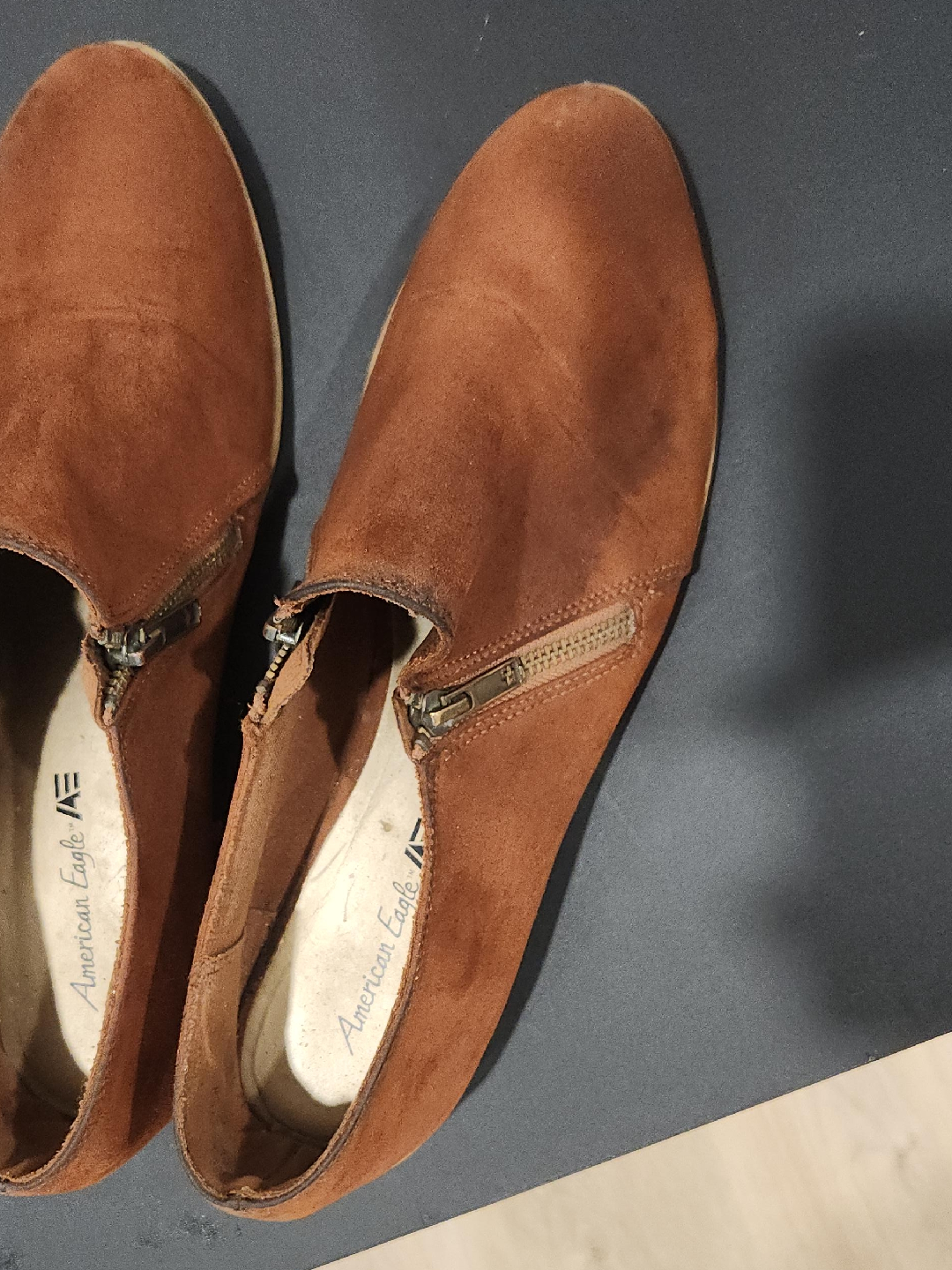 American Eagle Brown Suede Loafers thumbnail
