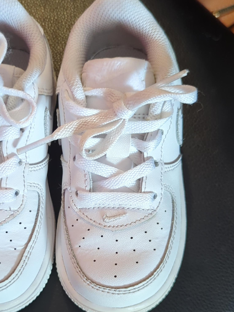 Nike Air Force 1 Toddler Size 8C White thumbnail