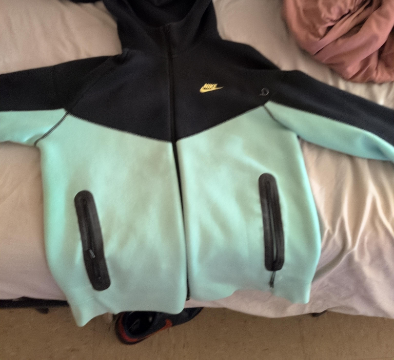 Nike Tech Fleece Full-Zip Hoodie Black/Mint