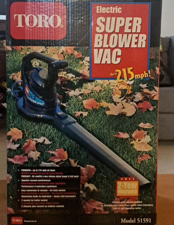 Toro Electric Super Blower Vac - Model 51591 thumbnail