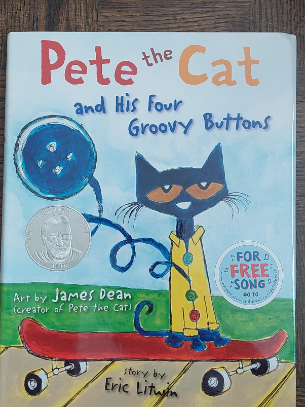 Pete the Cat and His Four Groovy Buttons Book thumbnail