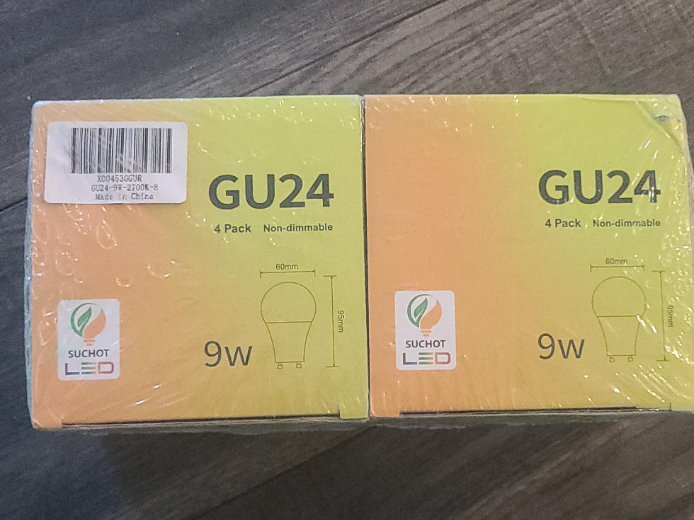 SUCHOT LED GU24 9W Light Bulbs (8 Pack) thumbnail