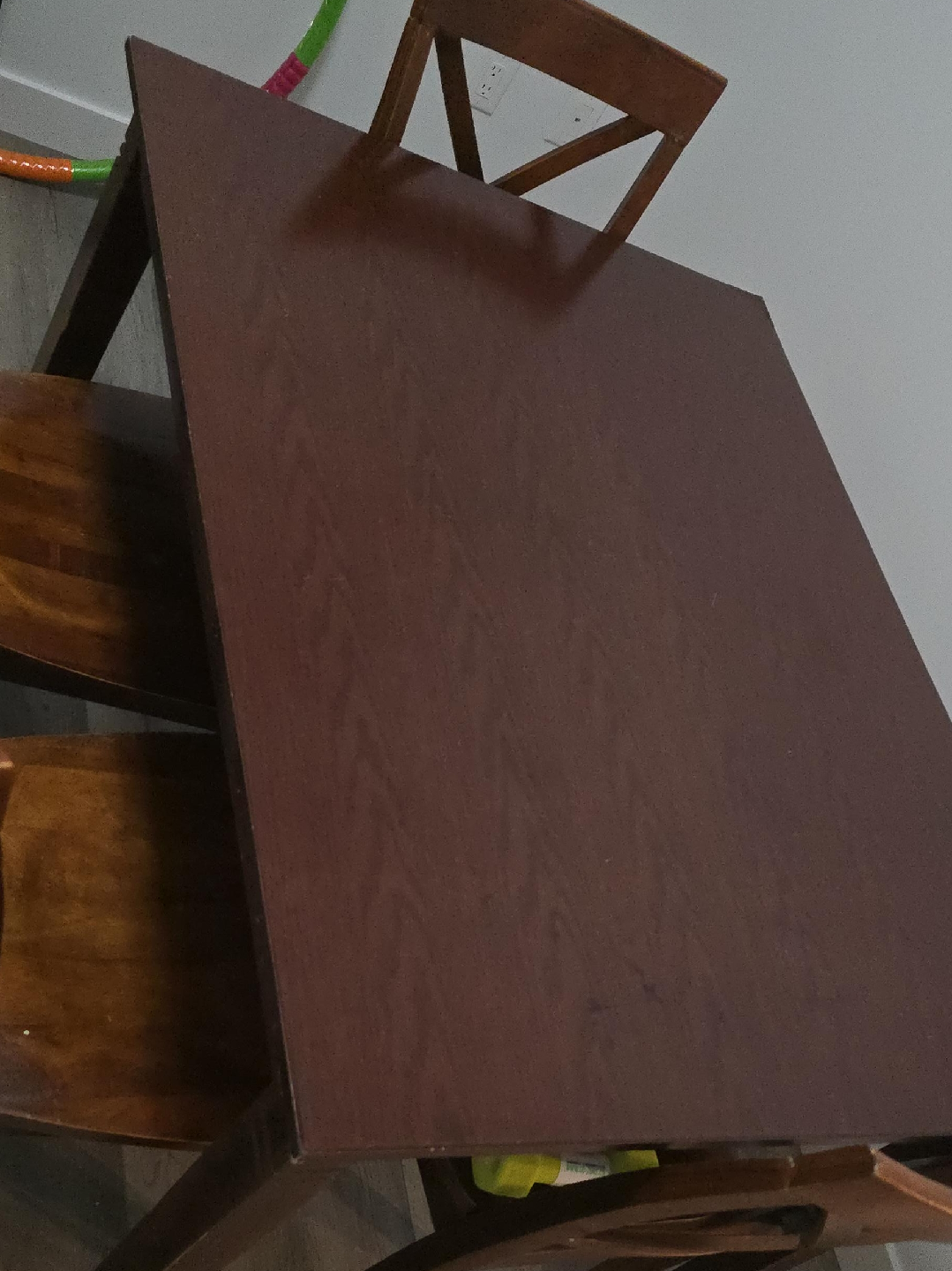 Wooden Dining Table with 4 Chairs thumbnail