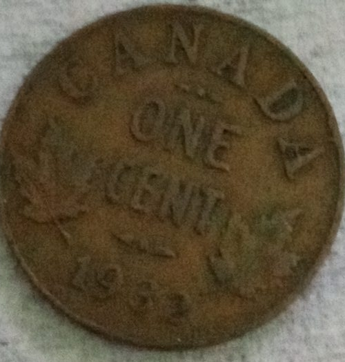 1932 Canada One Cent Coin