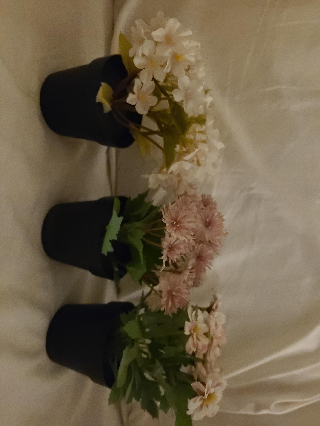 Artificial Flowers in Black Pots image indicator(1)