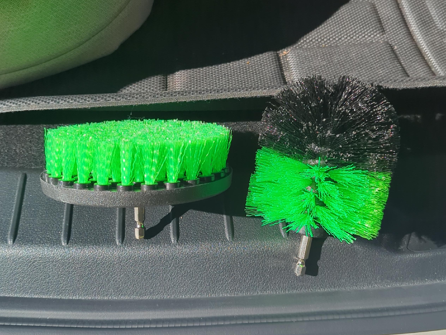 Drill Brush Attachment Set - Green/Black