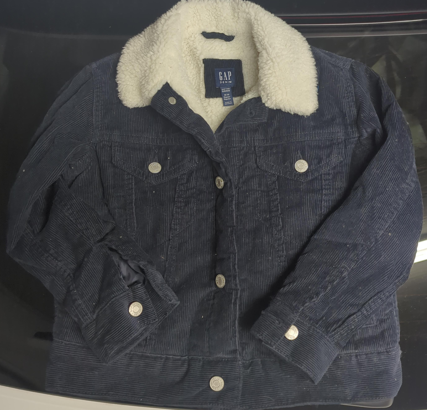 GAP Denim Corduroy Sherpa Jacket - XS