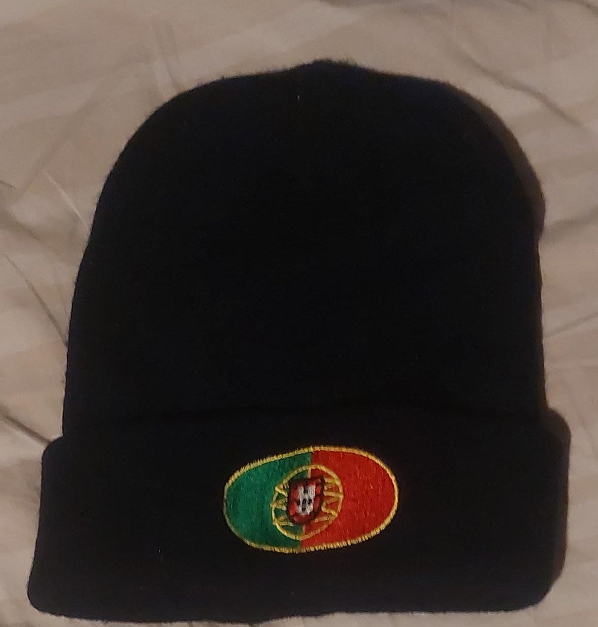 Portugal Flag Beanie - Black thumbnail