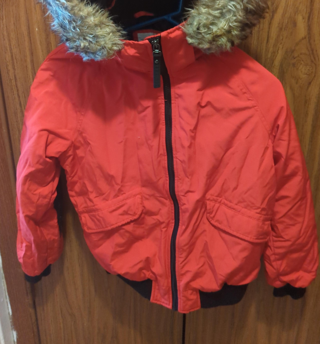 H&M Red Winter Jacket Size 11-12Y thumbnail