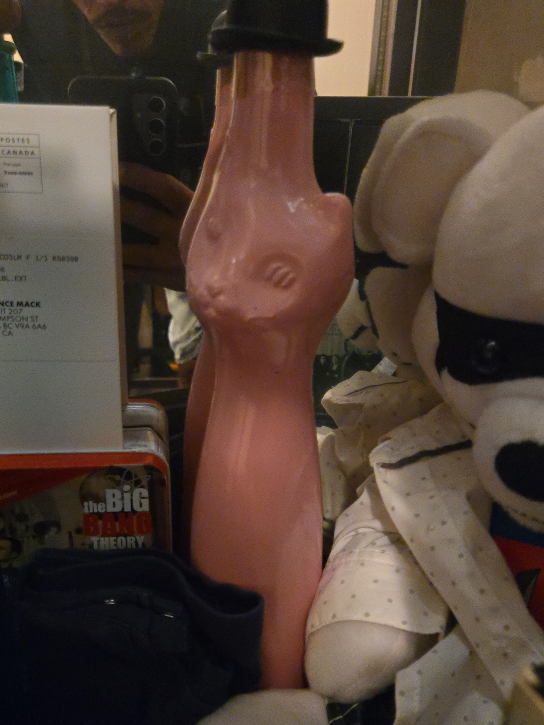 Pink Cat Shaped Bottle with Hat