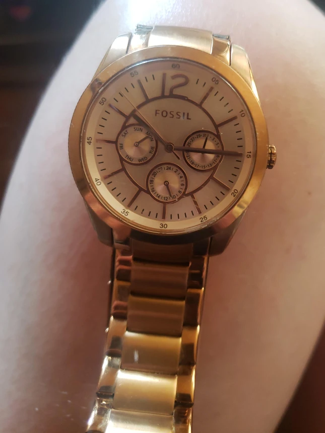 Fossil Gold-Tone Ladies Watch thumbnail