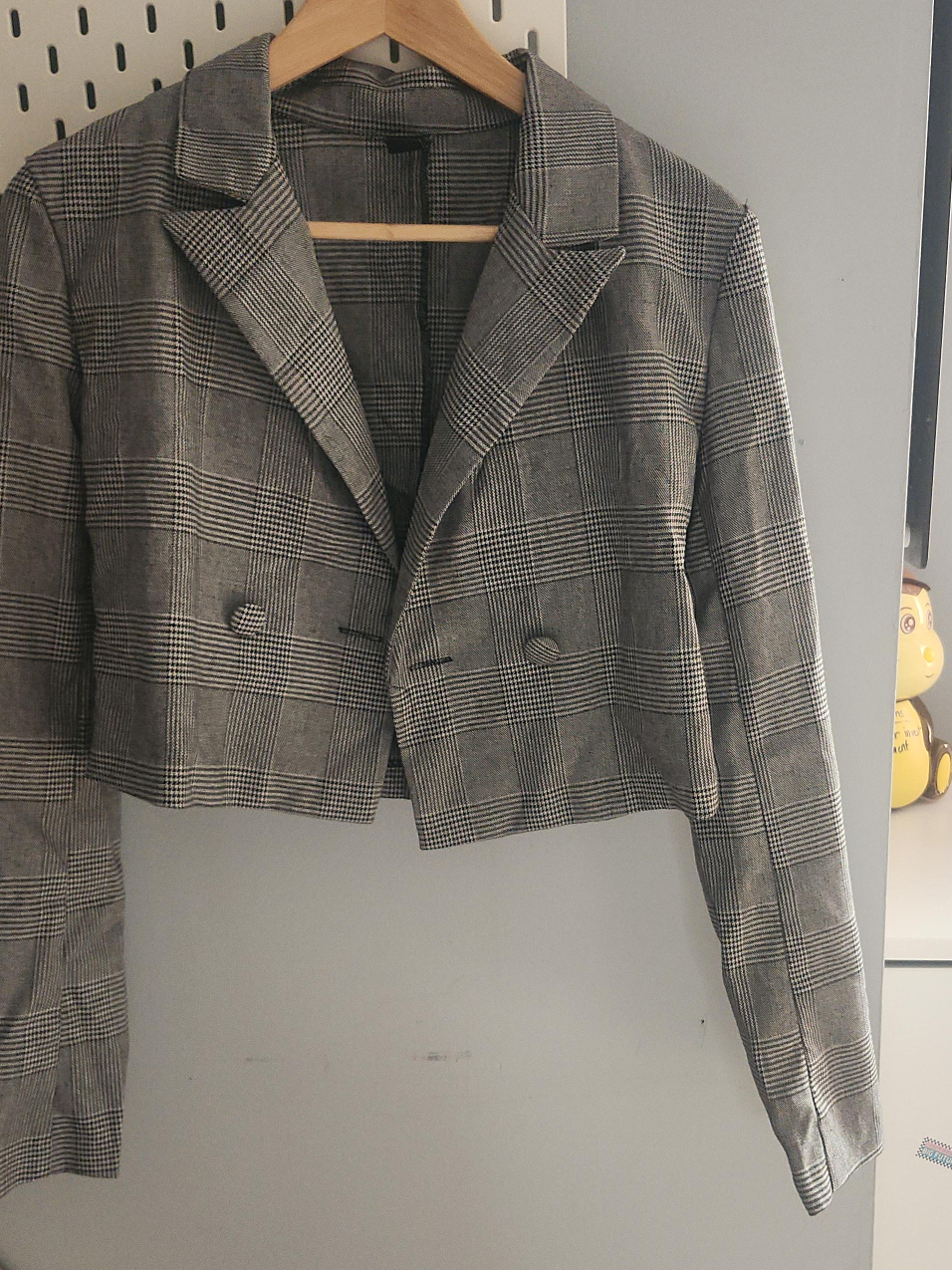 Cropped Plaid Blazer thumbnail