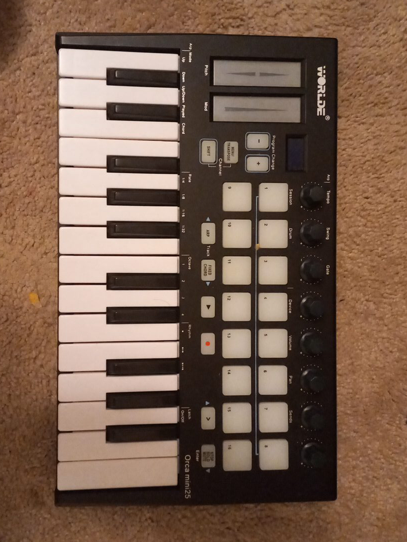 Worlde Orca Mini 25 MIDI Keyboard thumbnail