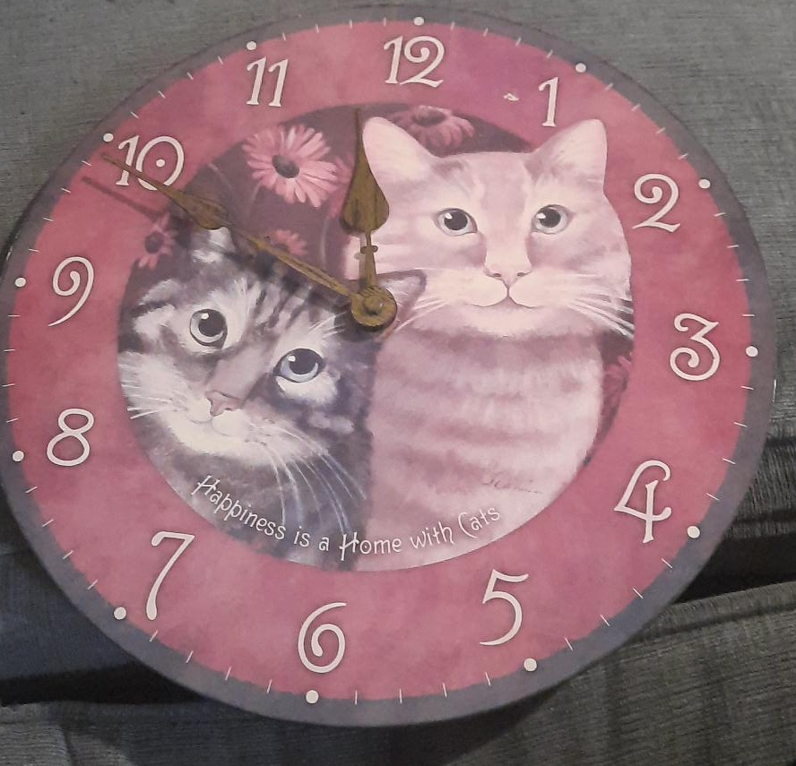 Cat Themed Wall Clock thumbnail