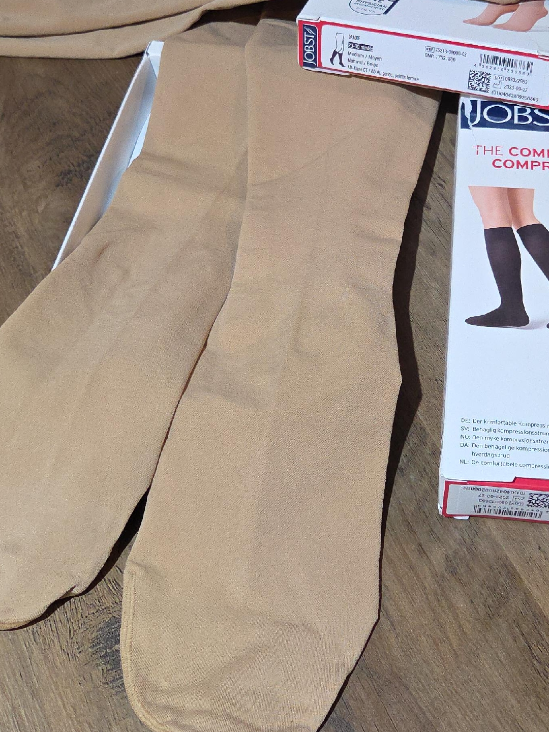 Jobst Beige Compression Stockings, Medium - 2 pairs thumbnail