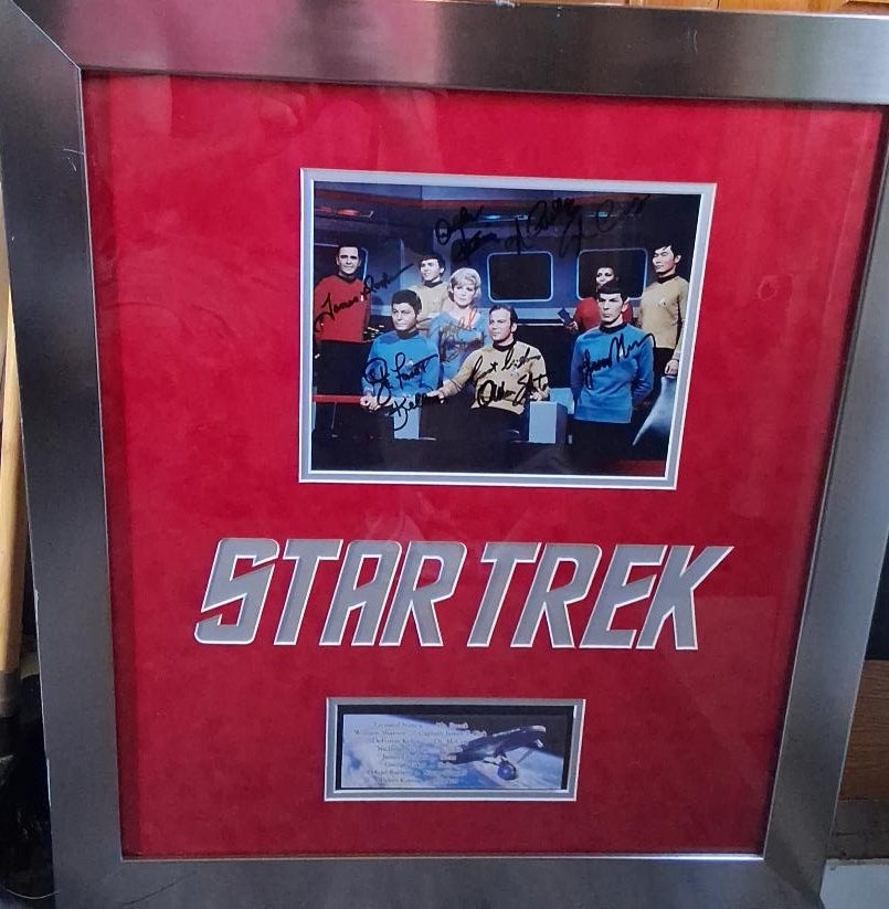 Framed Star Trek Cast Autograph Photo thumbnail