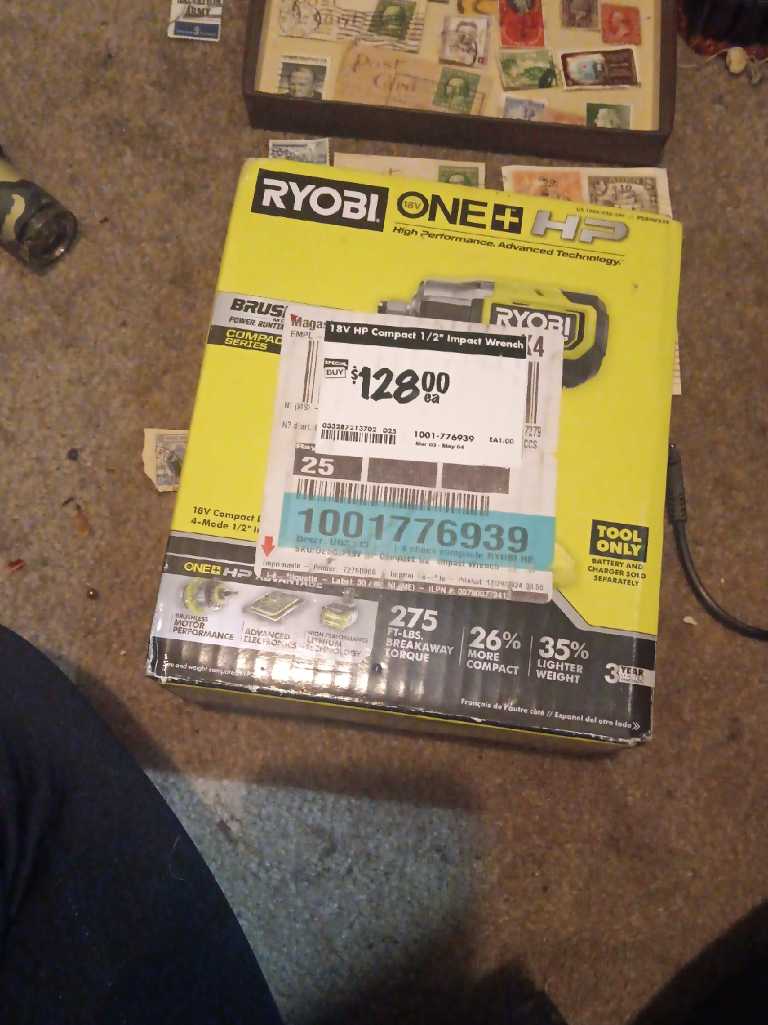 Ryobi One+ HP 18V Compact 1/2" Impact Wrench thumbnail