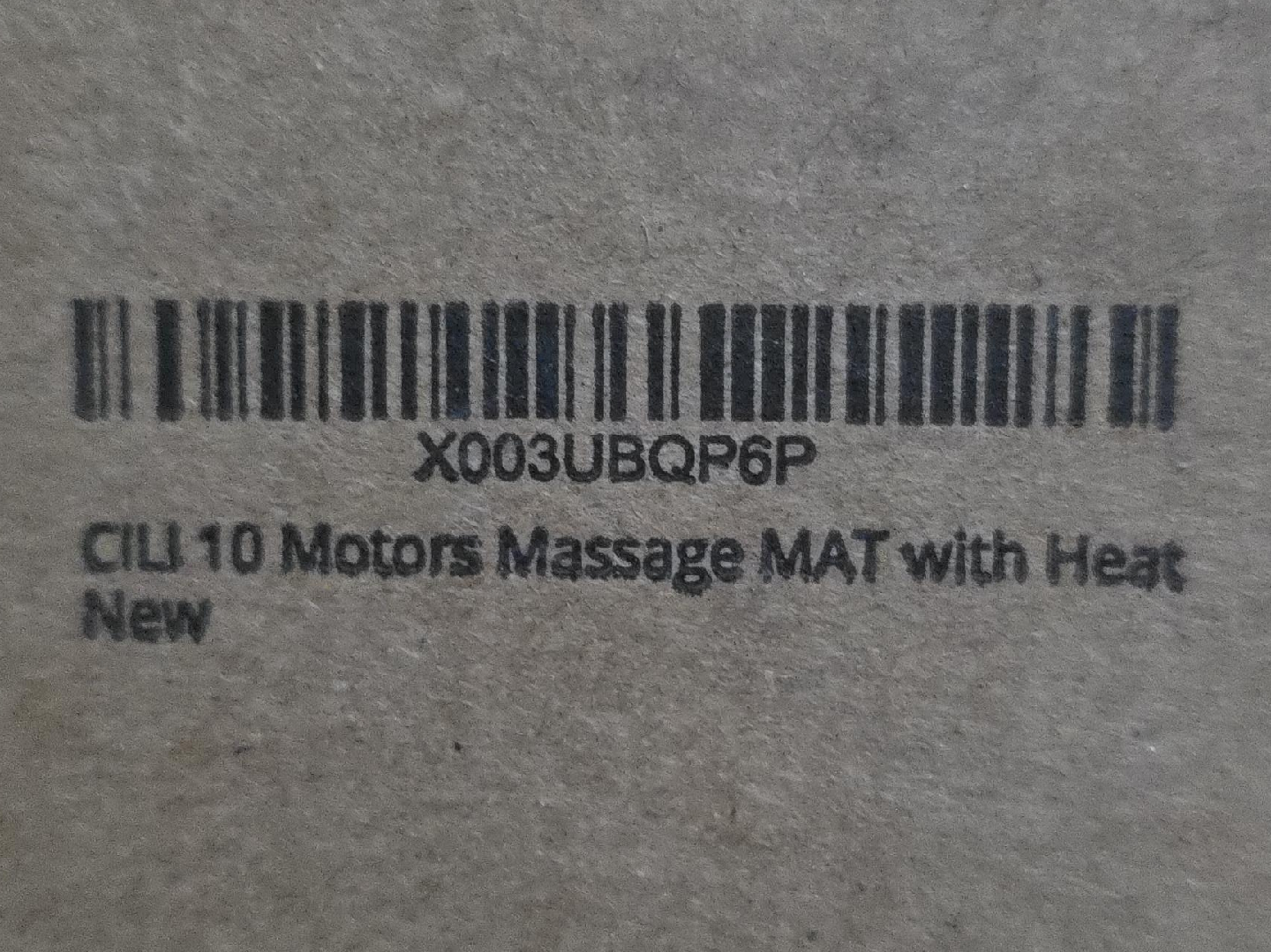 CILI 10 Motors Massage MAT with Heat - New