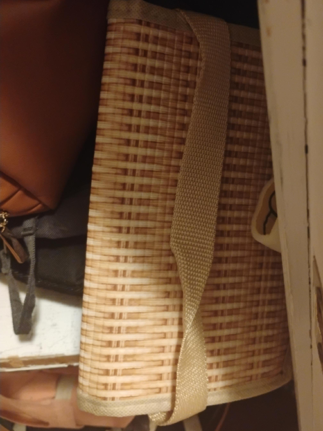 Woven Picnic Basket with Strap