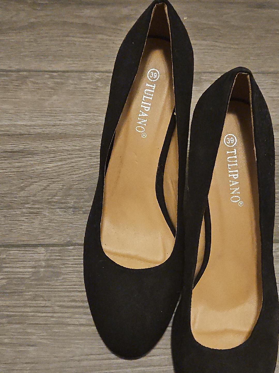 Tulipano Black Heels - Size 39 thumbnail