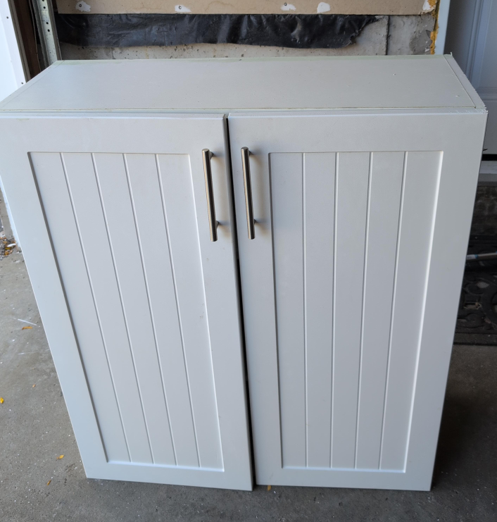 White Cabinet with Doors thumbnail