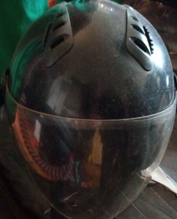 Black Motorcycle Helmet