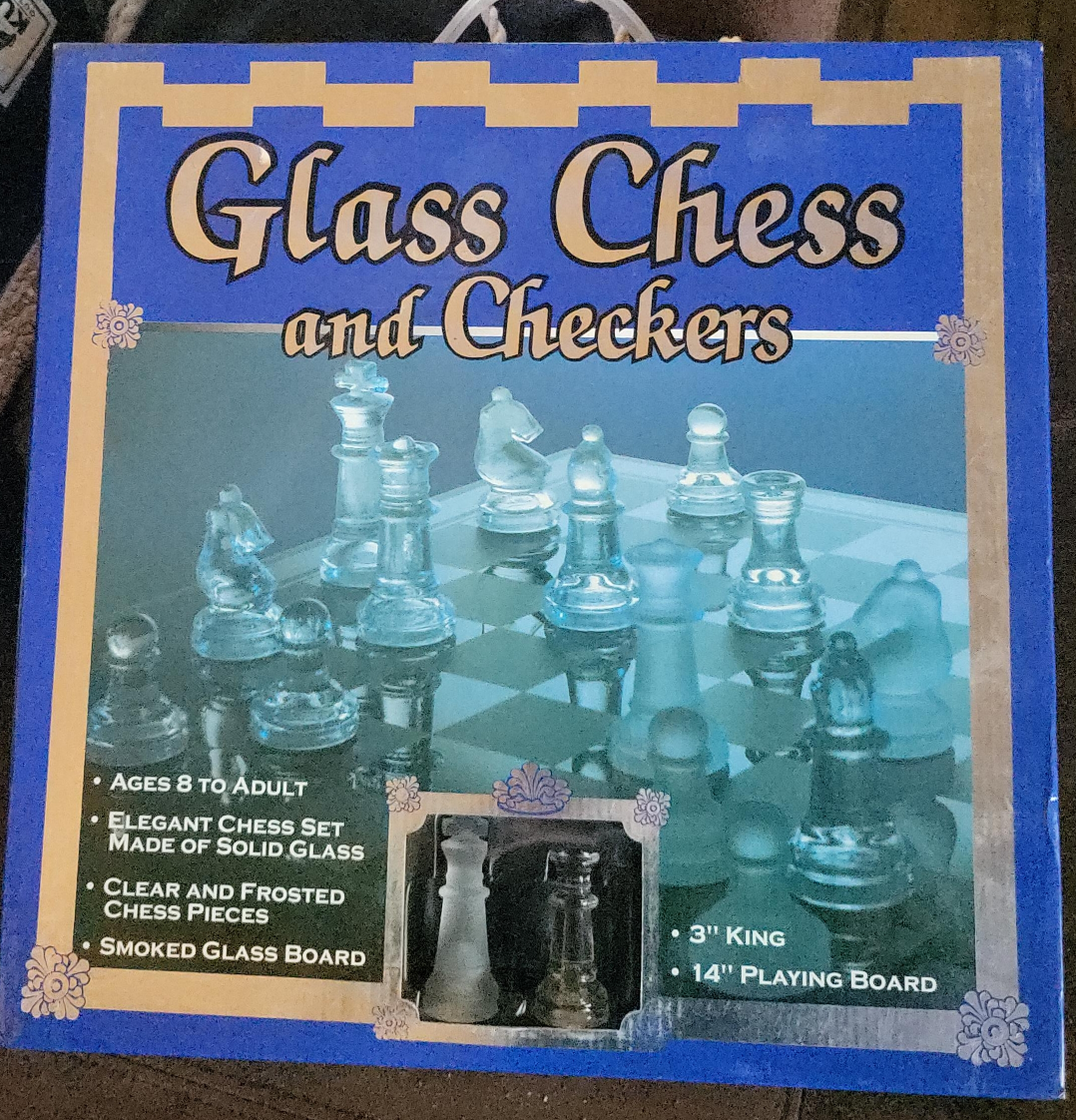 Glass Chess and Checkers Set thumbnail
